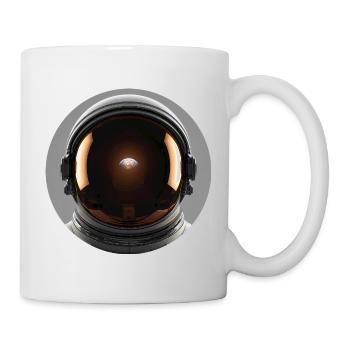 Earth view in a spacesuit - Mug - white - Right
