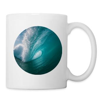 Dynamic ocean wave print - Mug - white - Right