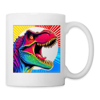 Dinosaurier - Tasse - Weiß - Rechts