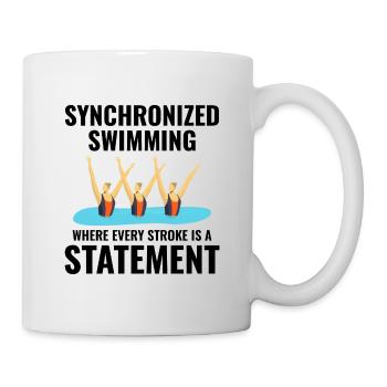Triumphierende Synchro-Schwimmer - Tasse - Weiß - Rechts