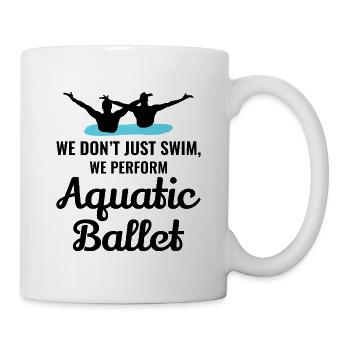 Synchronschwimmen - Tasse - Weiß - Rechts