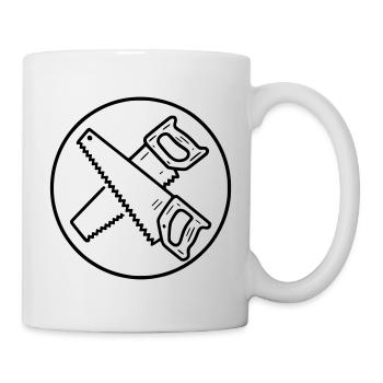 Scies croisées - Mug blanc - blanc - Droite