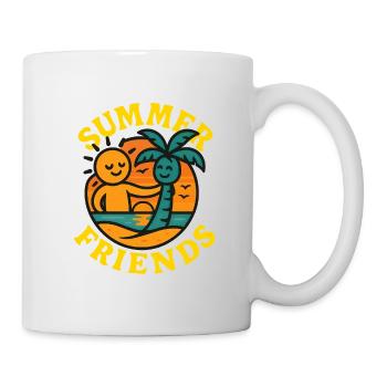 Amis d’été - Mug blanc - blanc - Droite
