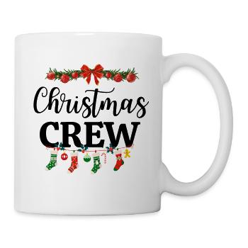 christmas crew, marry christmas - Mug - white - Right