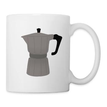 Vintage Coffee Maker Illustration - Mug - white - Right