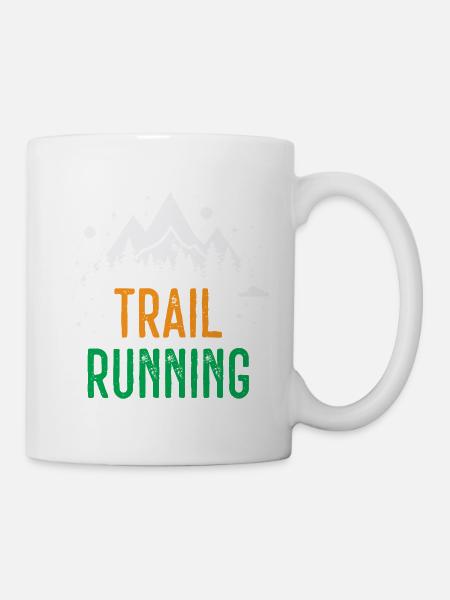 Trailrunning - Tasse - Weiß