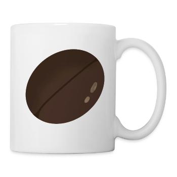 Minimalist Coffee Bean Illustration - Mug - white - Right