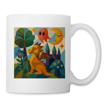 Skurriles Reich der Träume - Tasse - Weiß - Rechts