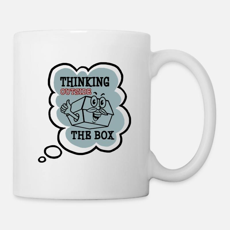 Thinking outside the Box - Mug - white