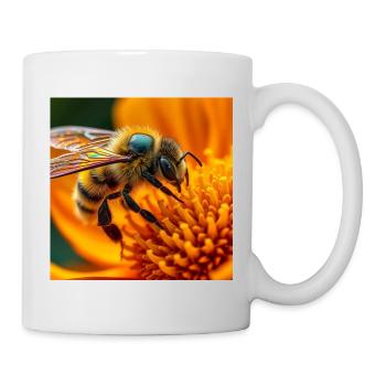 Biene - Tasse - Weiß - Rechts