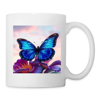 Schmetterling - Tasse - Weiß - Rechts
