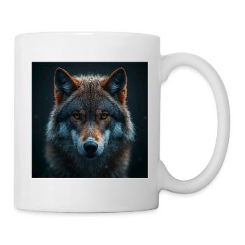 Majestic Wolf with Fire View - Mug - white - Right
