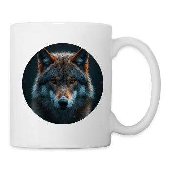 Wildak Wolf Motif Design - Mug - white - Right