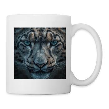 Frosty Leopard Portrait - Mug - white - Right