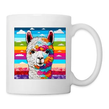 Alpaka - Tasse - Weiß - Rechts