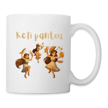 Kefi Pantou - Mug blanc - blanc - Droite