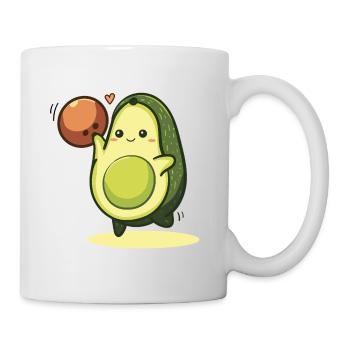 Avocado Bowling – Kawaii Sport Vegan Healthy - Tasse - Weiß - Rechts