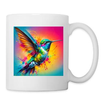 Kolibri - Tasse - Weiß - Rechts