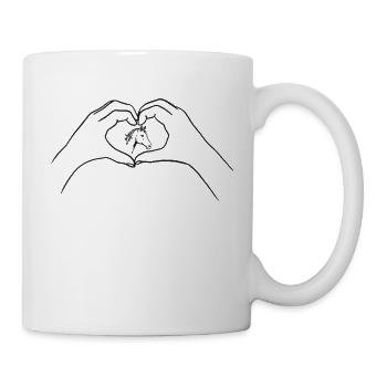 L’amour des chevaux - Mug blanc - blanc - Droite