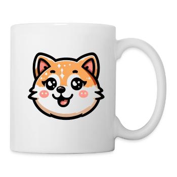 Charmantes Shiba Inu Katzendesign - Tasse - Weiß - Rechts