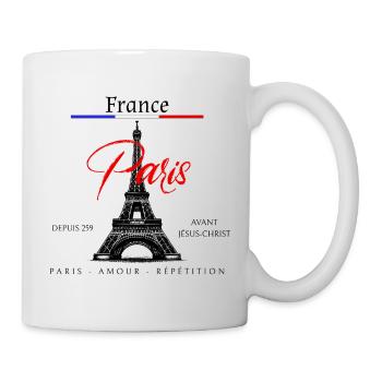 Paris, ville de l’amour - Mug blanc - blanc - Droite