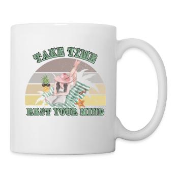 Pause Estivale Relaxante - Mug blanc - blanc - Droite