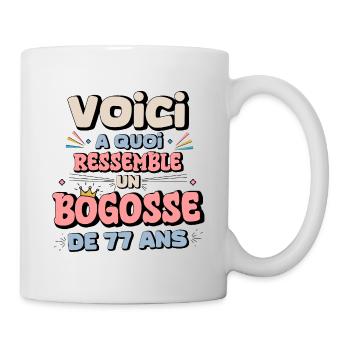 77th Birthday Humor - Mug - white - Right
