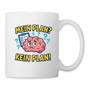 Gedankenchaos Motiv - Tasse - Weiß - Rechts