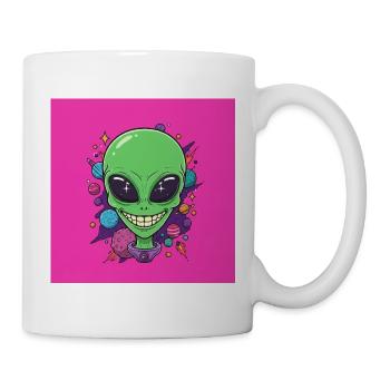 Alien Smile Cosmics - Tasse - Weiß - Rechts