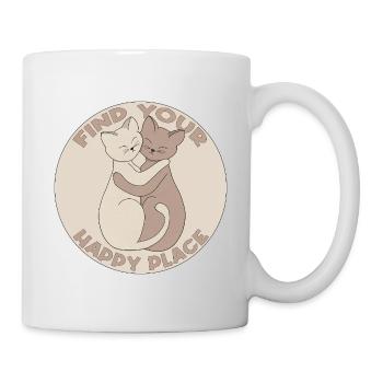 Find your happy place - Mug - white - Right