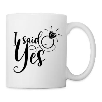 Ich habe ja gesagt, Ehe - Tasse - Weiß - Rechts
