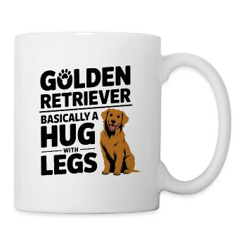 Golden Retriever Hug With Legs - Mug - white - Right