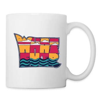 Whatever Meereswellen - Tasse - Weiß - Rechts
