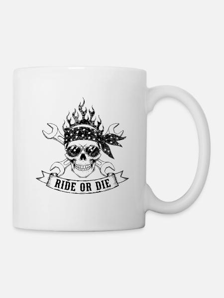 Rouler ou mourir - Mug blanc - blanc