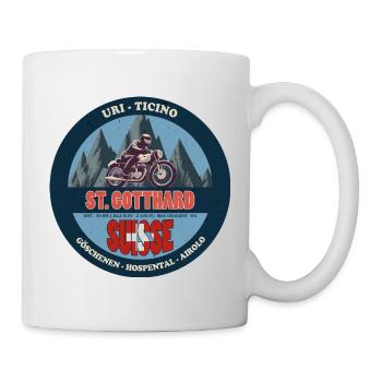 Col du Saint-Gothard, Uri, Tessin, Suisse, Suisse - Mug blanc - blanc - Droite