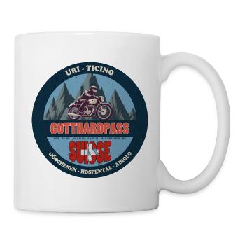 Gotthardpass, Uri, Tessin, Suisse, Suisse - Mug blanc - blanc - Droite