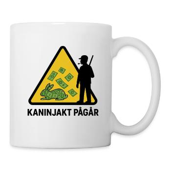 Chasse au lapin en cours - Mug blanc - blanc - Droite