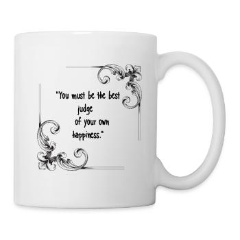 Emma Zitat Geschenk von Jane Austen - Tasse - Weiß - Rechts