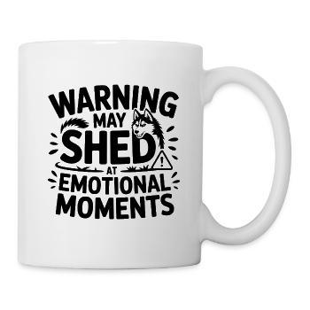 Warning May Shed Husky  - Mug - white - Right