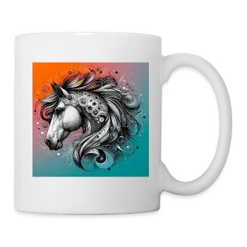 cheval - Mug blanc - blanc - Droite