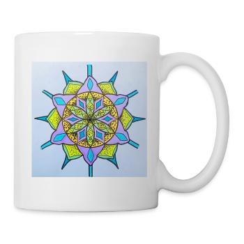 Colorful Mandala Pattern for Creative Clothing - Mug - white - Right