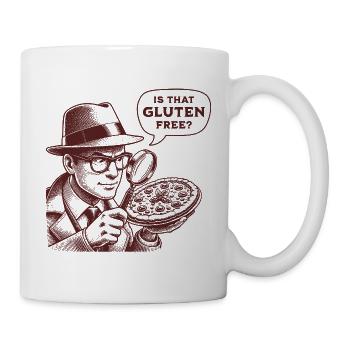 Is That Gluten Free? Funny Detective - Mug - white - Right
