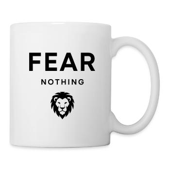 Fear Nothing Bold Lion Design - Mug blanc - blanc - Droite