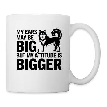 Dog Lover Husky Attitude Quote  - Mug - white - Right