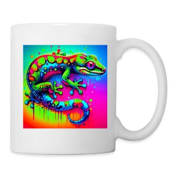 Gecko - Tasse - Weiß - Rechts