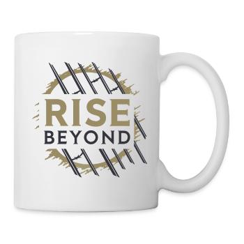 Rise Beyond – Motivations Design  - Tasse - Weiß - Rechts