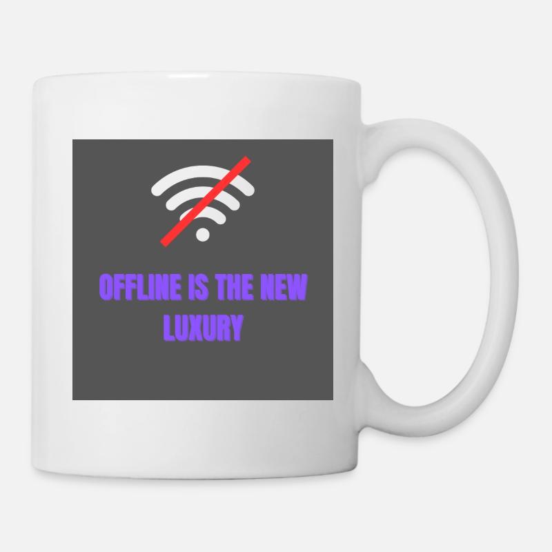 Offline is the new luxury - Mug - white