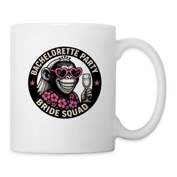 Bachelorette - Bachelorette Monkey Bridal Team Design - Mug - white - Right
