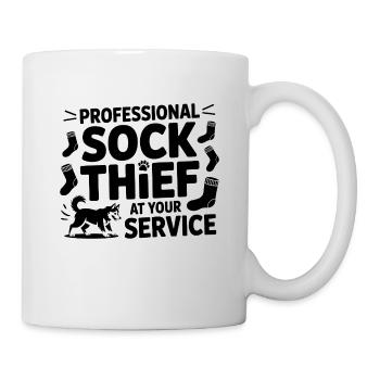 Professional Sock Thief Dog Lover - Mug - white - Right
