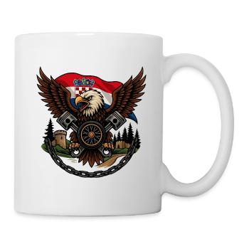 Kroatischer Kaiserlicher Kreuzfahreradler - Tasse - Weiß - Rechts